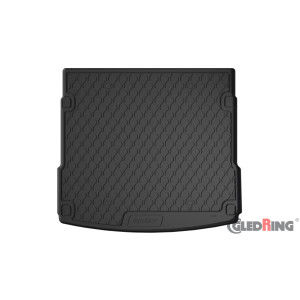 Rubber trunk mat Audi Q5 (upper floor, with net, only for fixed back bench) 2017->