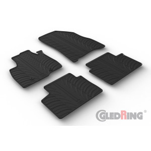 Rubber mats for Dacia Duster Tce 130 4X4 (manual, diesel & gasoline, MHEV)