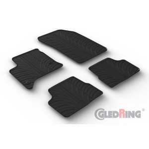 Rubber mats for Fiat 600 (hybrid, automatic)