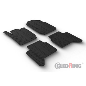 Rubber mats for Ford RANGER DOUBLE CABIN / RAPTOR (automatic / only diesel)