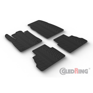 Rubber mats for Ford Tourneo Courier (Mini Van, passenger, automatic)