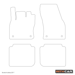 Textile car mats for Skoda Kodiaq