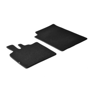 Textile car mats for Smart Fortwo