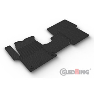 Rubber mats for Fiat Scudo 2022-> / Citroen Space Tourer / Opel Zafira Life / Peugeot Traveller / Toyota Proace Verso (automatic/manual) 