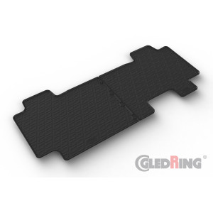 Rubber mats 2nd row for Fiat Scudo 2022-> / Citroen Space Tourer / Opel Zafira Life / Peugeot Traveller / Toyota Proace Verso (automatic/manual)