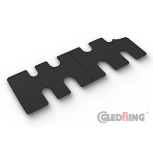 Rubber mats 3rd row for Renault Trafic / Fiat Talento / Opel Vivaro / Nissan EV300 (automatic/manual)