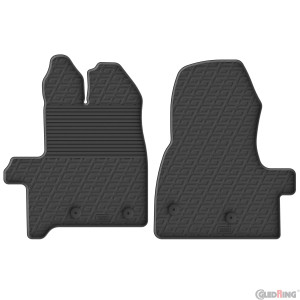 Rubber mats for Ford Transit Custom + Trend Van (Cargo / 2+1 bench seat / manual)