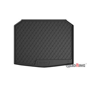 Rubber trunk mat skoda KAROQ 2WD / lower variable floor, narrow spare tyre 2017->