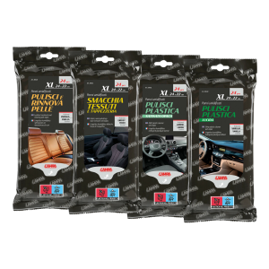 Komplet štirih paketov vlažilnih krpic za notranjost