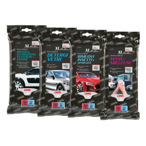 Komplet štirih paketov vlažilnih krpic za zunanjost